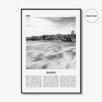 Davao Print Black and White, Davao Wall Art, Davao Poster, Davao Photo, Davao Wall Décor, Dakbayan sa Dabaw, Philippines