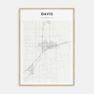Davis Map Portrait Poster