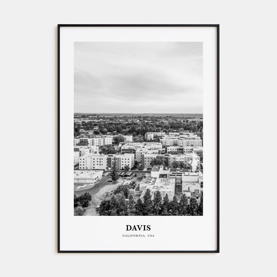 Davis Portrait B&W Poster