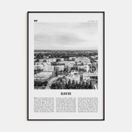 Davis Travel B&W Poster