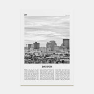Dayton Travel B&W Poster