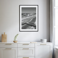 Daytona Beach Photo B&W Poster