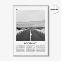 Death Valley Print Black and White No 2, Death Valley Wall Art, Death Valley Poster, Death Valley Photo, California, Nevada, USA