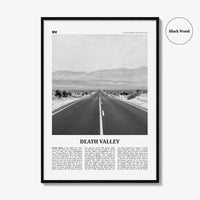 Death Valley Print Black and White No 2, Death Valley Wall Art, Death Valley Poster, Death Valley Photo, California, Nevada, USA