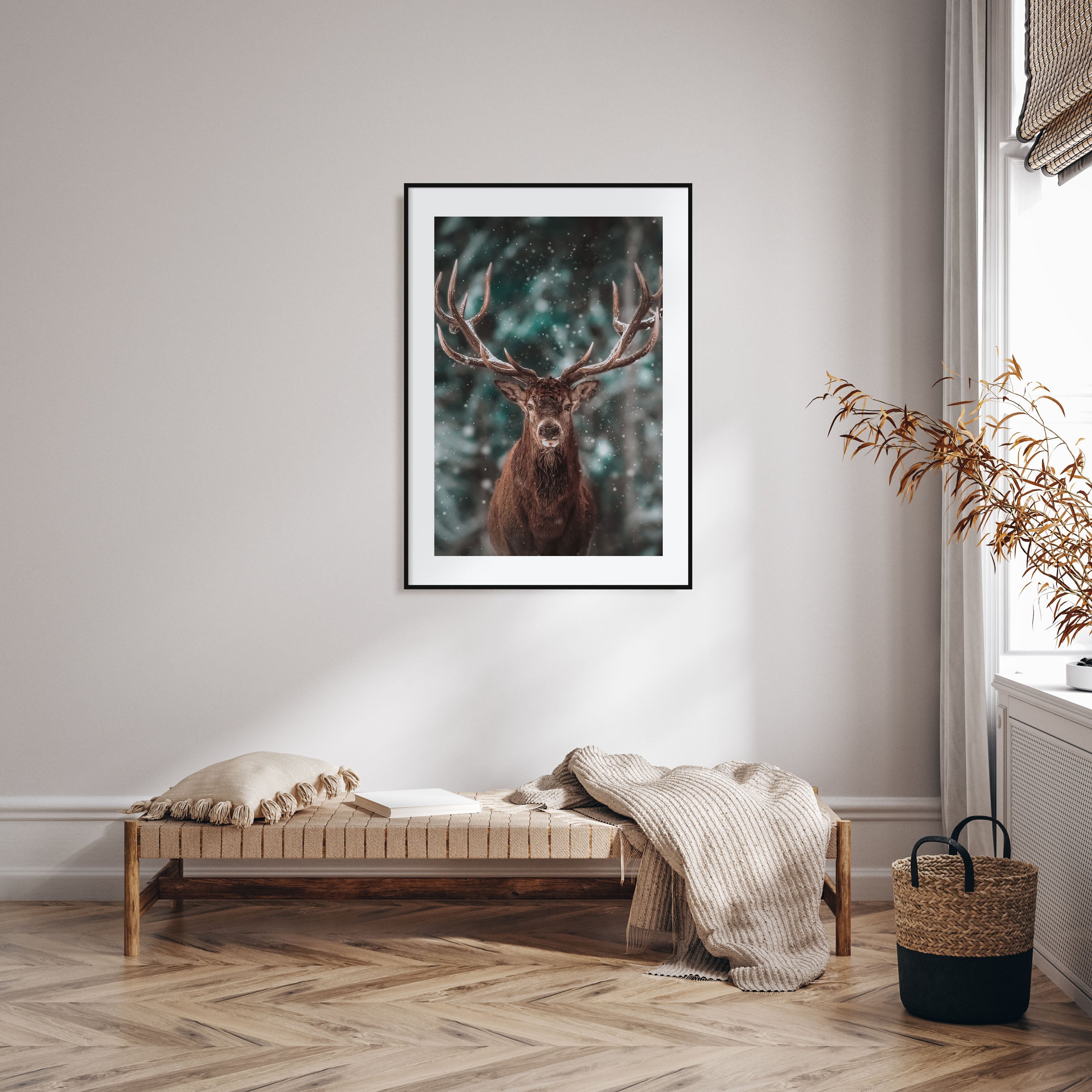 Deer Photo Color No 2 Poster