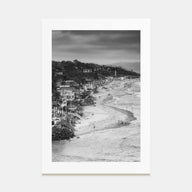 Del Mar Photo B&W Poster