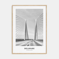 Delaware Portrait B&W Poster