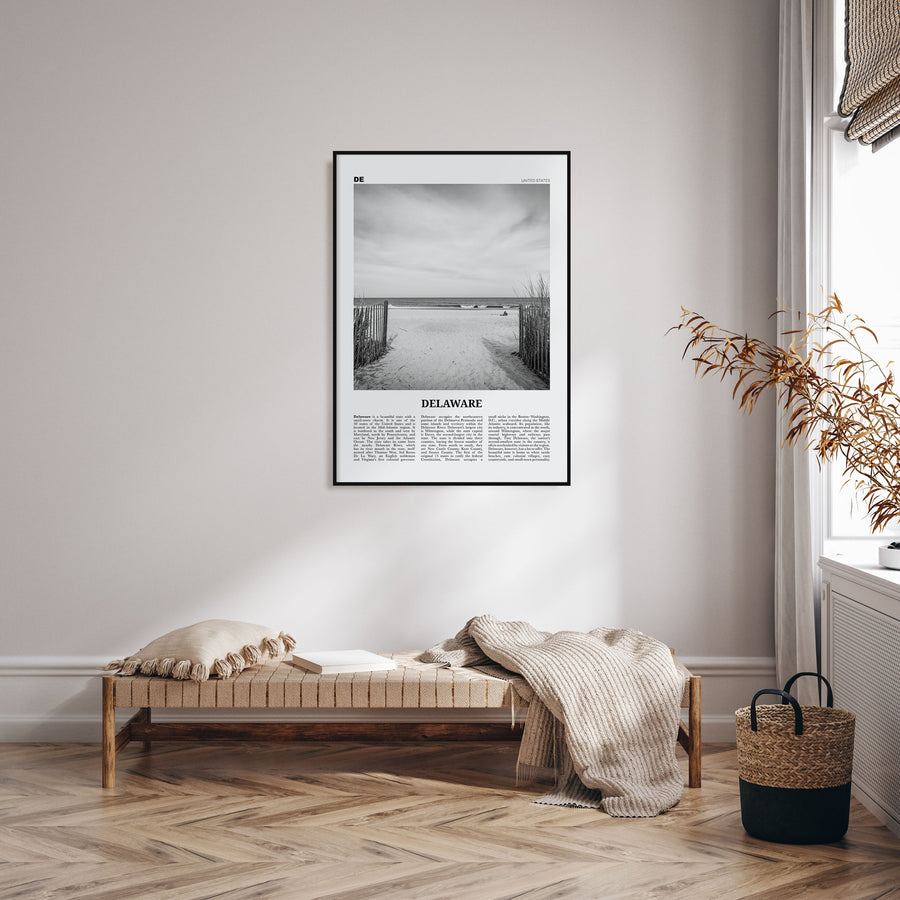 Delaware Travel B&W No 1 Poster