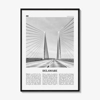 Delaware Print Black and White No 2, Delaware Wall Art, Delaware Poster, Delaware Photo, Delaware Wall Decor, USA, United States