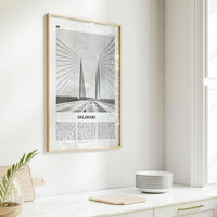 Delaware Print Black and White No 2, Delaware Wall Art, Delaware Poster, Delaware Photo, Delaware Wall Decor, USA, United States