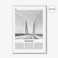 Delaware Print Black and White No 2, Delaware Wall Art, Delaware Poster, Delaware Photo, Delaware Wall Decor, USA, United States