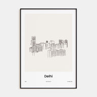 Delhi Drawn Poster