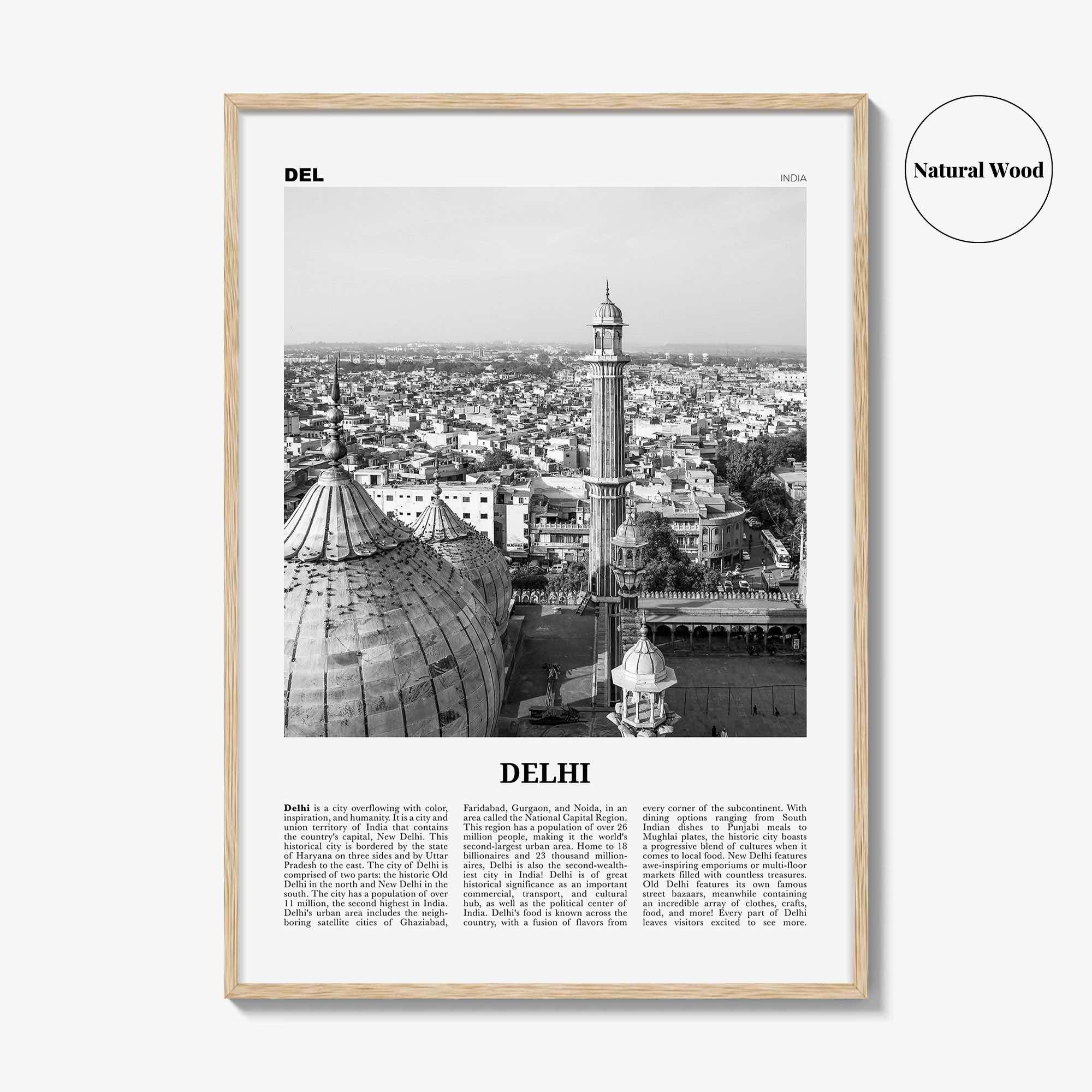 Delhi Print Black and White, Delhi Wall Art, Delhi Poster, Delhi Photo, Delhi Wall Decor, New Delhi, India, Naī Dillī, Bhārat, Asia