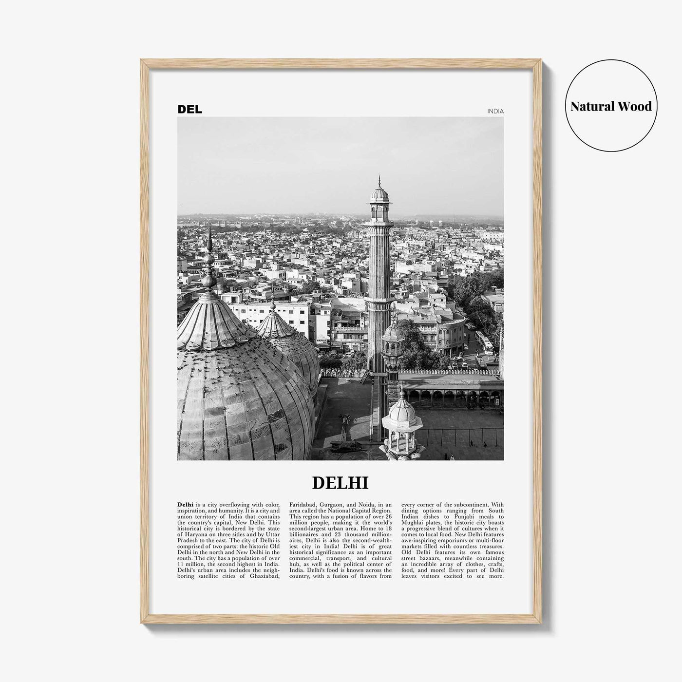 Delhi Print Black and White, Delhi Wall Art, Delhi Poster, Delhi Photo, Delhi Wall Decor, New Delhi, India, Naī Dillī, Bhārat, Asia