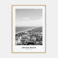 Delray Beach Portrait B&W Poster