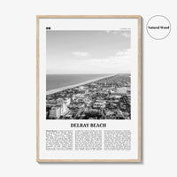 Delray Beach Print Black and White, Delray Beach Wall Art, Delray Beach Poster, Delray Beach Photo, Florida, USA, United States