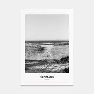 Denmark Portrait B&W Poster
