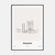 Denpasar Drawn Poster