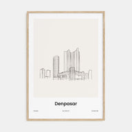 Denpasar Drawn Poster