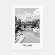 Denpasar Portrait B&W Poster
