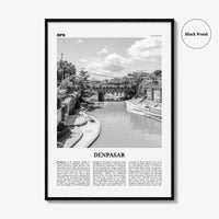 Denpasar Print Black and White, Denpasar Wall Art, Denpasar Poster, Denpasar Photo, Denpasar Wall Décor, Indonesia, Bali, Kota Denpasar