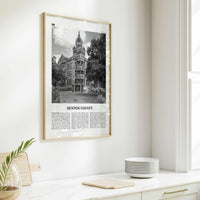 Denton County Print Black and White, Denton County Wall Art, Denton County Poster, Denton County Photo, Denton County Wall Décor, Denton Map