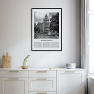 Denton County Travel B&W Poster