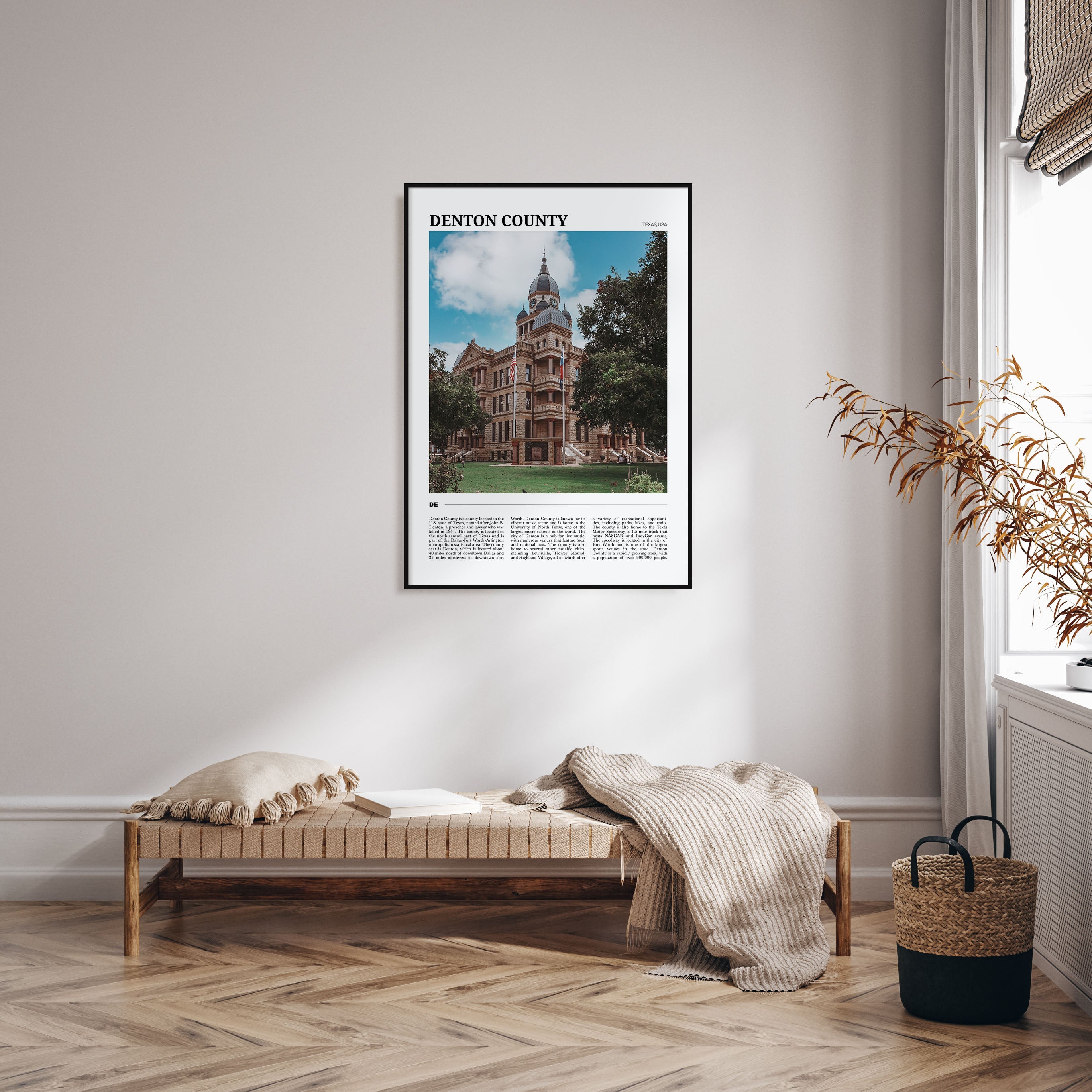 Denton County Travel Color Poster
