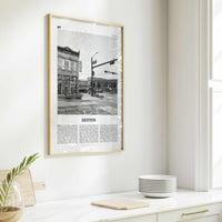 Denton Print Black and White, Denton Wall Art, Denton Poster, Denton Photo, Denton Map, Denton Wall Decor, Texas, USA, United States