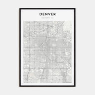 Denver Map Portrait Poster