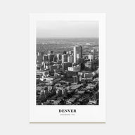 Denver Portrait B&W No 1 Poster