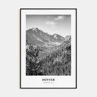 Denver Portrait B&W No 2 Poster