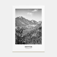 Denver Portrait B&W No 2 Poster