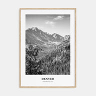 Denver Portrait B&W No 2 Poster