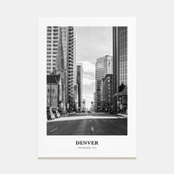 Denver Portrait B&W No 4 Poster