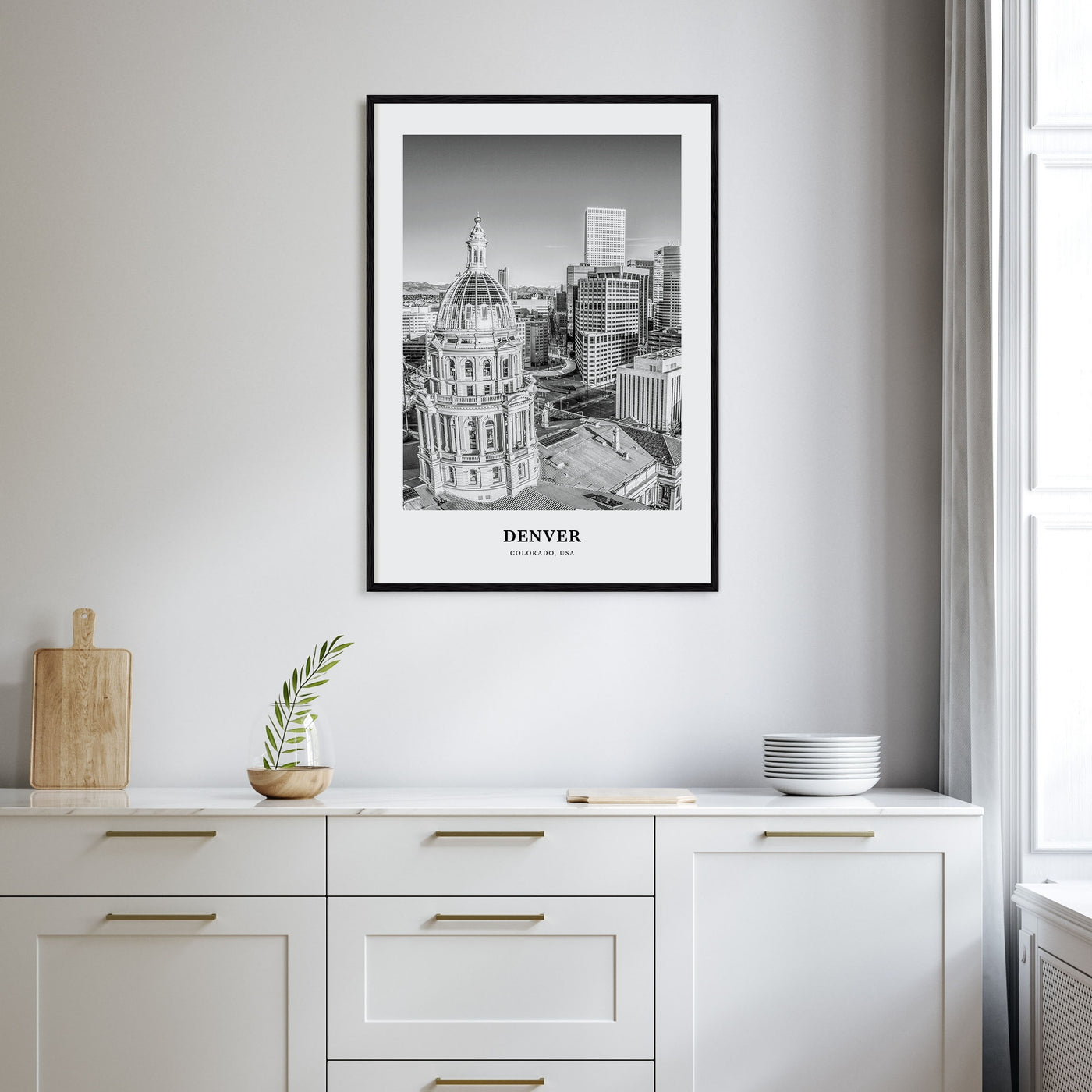 Denver Portrait B&W No 5 Poster