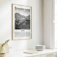 Denver Print Black and White No 1, Denver Wall Art, Denver Poster, Denver Photo, Denver Wall Decor, Colorado, USA, United States