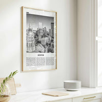 Denver Print Black and White No 2, Denver Wall Art, Denver Poster, Denver Photo, Denver Wall Decor, Colorado, USA, United States