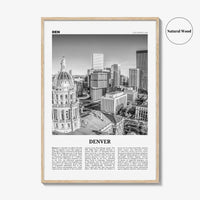 Denver Print Black and White No 2, Denver Wall Art, Denver Poster, Denver Photo, Denver Wall Decor, Colorado, USA, United States