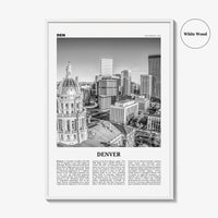 Denver Print Black and White No 2, Denver Wall Art, Denver Poster, Denver Photo, Denver Wall Decor, Colorado, USA, United States