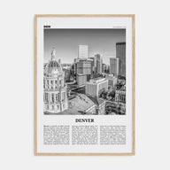 Denver Travel B&W No 2 Poster
