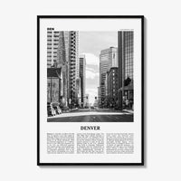 Denver Print Black and White No 4, Denver Wall Art, Denver Poster, Denver Photo, Denver Wall Decor, Colorado, USA, United States