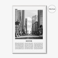 Denver Print Black and White No 4, Denver Wall Art, Denver Poster, Denver Photo, Denver Wall Decor, Colorado, USA, United States
