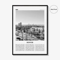 Denver Print Black and White No 5, Denver Wall Art, Denver Poster, Denver Photo, Denver Wall Decor, Colorado, USA, United States