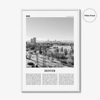 Denver Print Black and White No 5, Denver Wall Art, Denver Poster, Denver Photo, Denver Wall Decor, Colorado, USA, United States
