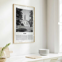 Derby Print Black and White, Derby Wall Art, Derby Poster, Derby Photo, Derby Wall Décor, Derby Map, England