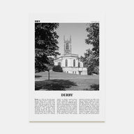 Derby Travel B&W Poster