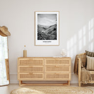 Derbyshire Portrait B&W Poster
