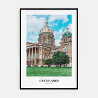 Des Moines Portrait Color No 1 Poster