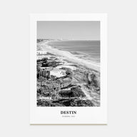 Destin Portrait B&W No 1 Poster